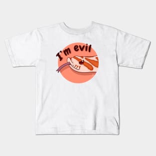 Red Western Hognose Snake, "I'm evil" Kids T-Shirt